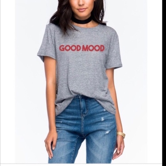 sub_urban RIOT Tops - sub_urban RIOT  Good Mood tee shirt Gray Medium